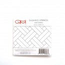 Sashiko Stencil Col. 123 - 2 pc Set - 12cmx12cm & 10cmx10cm - Due June/Jul